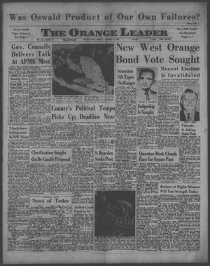 Primary view of object titled 'The Orange Leader (Orange, Tex.), Vol. 61, No. 27, Ed. 1 Monday, February 3, 1964'.