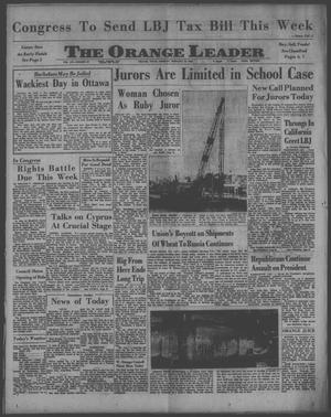 Primary view of object titled 'The Orange Leader (Orange, Tex.), Vol. 61, No. 45, Ed. 1 Monday, February 24, 1964'.