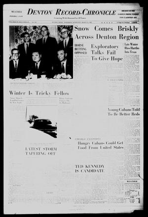 Denton Record-Chronicle (Denton, Tex.), Vol. 59, No. 184, Ed. 1 Wednesday, March 14, 1962