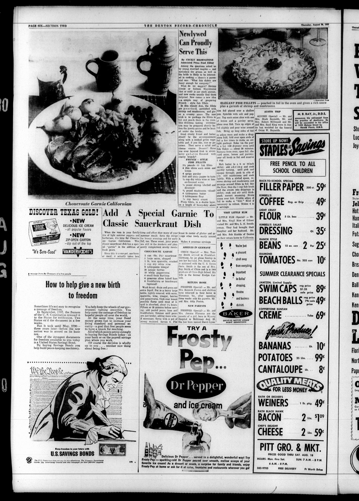 Denton Record-Chronicle (Denton, Tex.), Vol. 60, No. 24, Ed. 1 Thursday, August 30, 1962
                                                
                                                    [Sequence #]: 16 of 20
                                                
