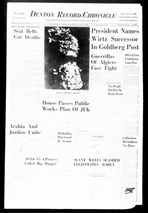 Denton Record-Chronicle (Denton, Tex.), Vol. 60, No. 24, Ed. 1 Thursday, August 30, 1962