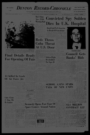 Denton Record-Chronicle (Denton, Tex.), Vol. 60, No. 34, Ed. 1 Tuesday, September 11, 1962