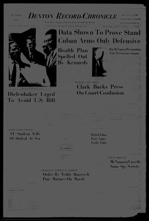 Denton Record-Chronicle (Denton, Tex.), Vol. 60, No. 161, Ed. 1 Thursday, February 7, 1963
