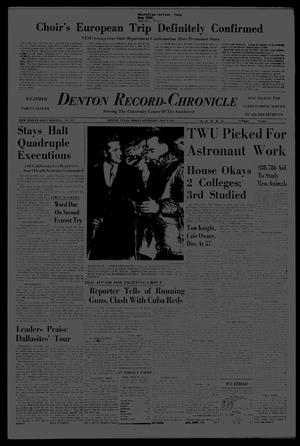 Denton Record-Chronicle (Denton, Tex.), Vol. 60, No. 233, Ed. 1 Friday, May 3, 1963