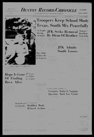 Denton Record-Chronicle (Denton, Tex.), Vol. 61, No. 27, Ed. 1 Tuesday, September 3, 1963
