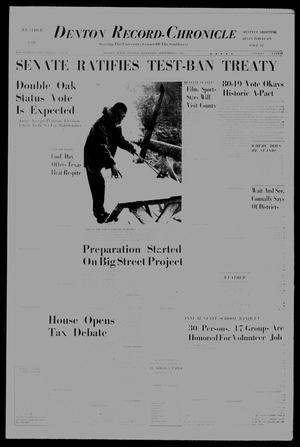 Denton Record-Chronicle (Denton, Tex.), Vol. 61, No. 44, Ed. 1 Tuesday, September 24, 1963