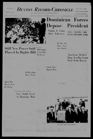 Denton Record-Chronicle (Denton, Tex.), Vol. 61, No. 45, Ed. 1 Wednesday, September 25, 1963