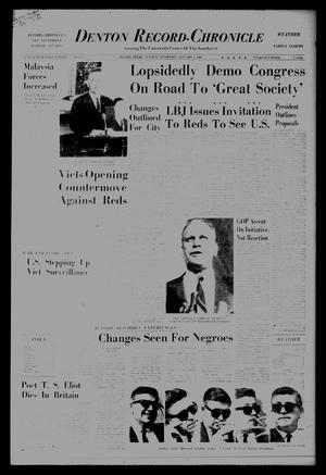 Denton Record-Chronicle (Denton, Tex.), Vol. 62, No. 125, Ed. 1 Tuesday, January 5, 1965
