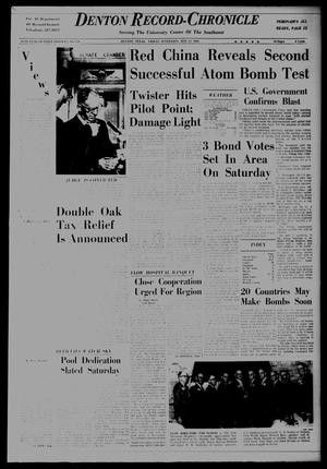 Denton Record-Chronicle (Denton, Tex.), Vol. 62, No. 236, Ed. 1 Friday, May 14, 1965