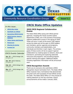 CRCG Newsletter, Number 5.1, January 2020