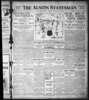 The Austin Statesman (Austin, Tex.), Vol. 41, No. 279, Ed. 1 Thursday, October 6, 1910