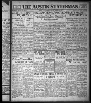 The Austin Statesman (Austin, Tex.), Vol. 41, No. 361, Ed. 1 Tuesday, December 27, 1910