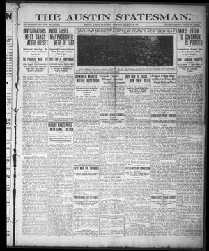 Primary view of object titled 'The Austin Statesman. (Austin, Tex.), Vol. 42, No. 207, Ed. 1 Saturday, August 5, 1911'.