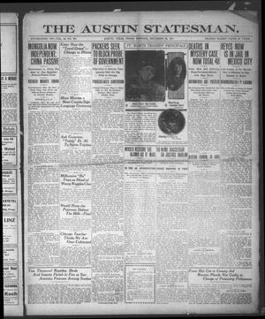 The Austin Statesman. (Austin, Tex.), Vol. 42, No. 351, Ed. 1 Friday, December 29, 1911