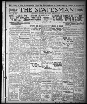 The Statesman (Austin, Tex.), Vol. 48, No. 365, Ed. 1 Thursday, May 20, 1920