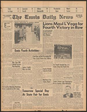 The Ennis Daily News (Ennis, Tex.), Vol. 75, No. 236, Ed. 1 Saturday, October 7, 1967