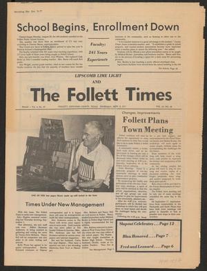 Lipscomb Lime Light and the Follett Times (Follett, Tex.), Vol. 64, No. 48, Ed. 1 Thursday, September 8, 1977