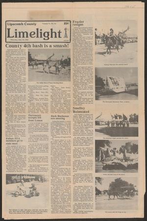 Lipscomb County Limelight (Follett, Tex.), Vol. 71, No. 41, Ed. 1 Thursday, July 10, 1986