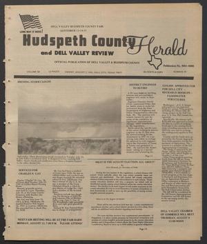 Primary view of object titled 'Hudspeth County Herald and Dell Valley Review (Dell City, Tex.), Vol. 34, No. 49, Ed. 1 Friday, August 2, 1991'.