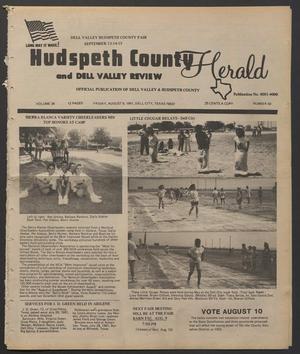 Primary view of object titled 'Hudspeth County Herald and Dell Valley Review (Dell City, Tex.), Vol. 34, No. 50, Ed. 1 Friday, August 9, 1991'.