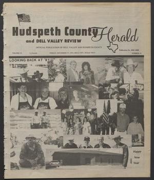 Primary view of object titled 'Hudspeth County Herald and Dell Valley Review (Dell City, Tex.), Vol. 35, No. 19, Ed. 1 Friday, December 27, 1991'.