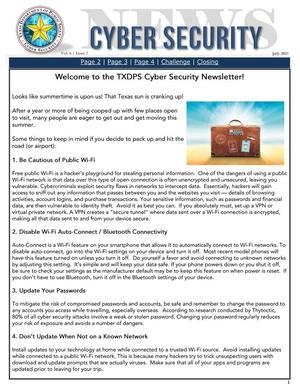 Cyber Security News, Volume 6, Issue 7, July 2021