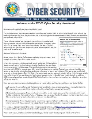 Cyber Security News, Volume 6, Issue 9, September 2021