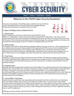 Cyber Security News, Volume 6, Issue 12, December 2021