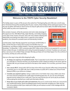 Cyber Security News, Volume 5, Issue 10, November 2020
