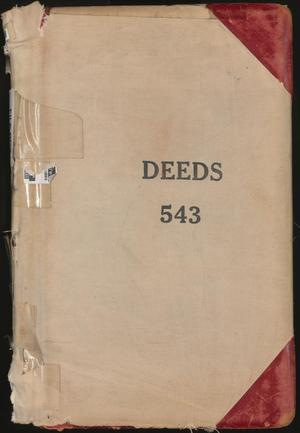 Primary view of object titled 'Travis County Deed Records: Deed Record 543'.