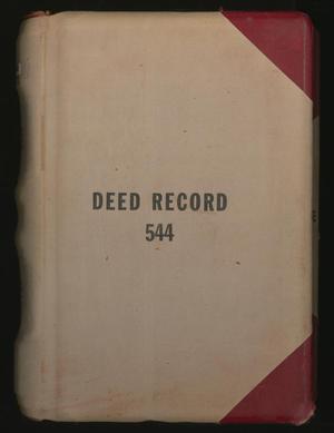 Primary view of object titled 'Travis County Deed Records: Deed Record 544'.