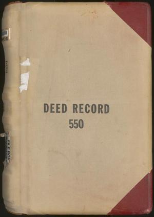 Primary view of object titled 'Travis County Deed Records: Deed Record 550'.