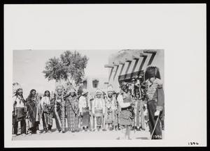 [Native Americans and a Soldier]