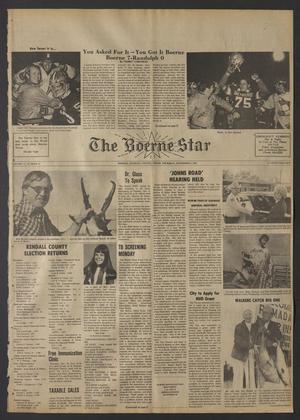 Primary view of object titled 'The Boerne Star (Boerne, Tex.), Vol. 72, No. 45, Ed. 1 Thursday, November 4, 1976'.