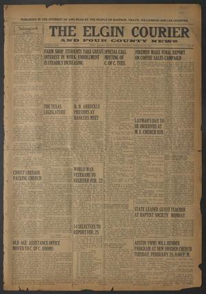 The Elgin Courier and Four County News (Elgin, Tex.), Vol. 50, No. 47, Ed. 1 Thursday, February 20, 1941