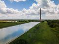 Thumbnail image of item number 1 in: '[Aerial Photograph Reflecting Pool and San Jacinto Monument]'.
