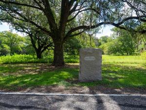 Primary view of object titled '[Santa Anna's Camp - Granite Marker]'.