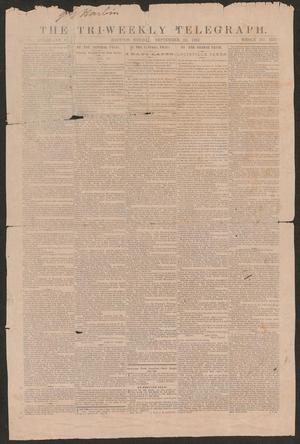 Primary view of object titled 'The Tri-Weekly Telegraph. (Houston, Tex.), Vol. 28, No. 81, Ed. 1 Monday, September 22, 1862'.