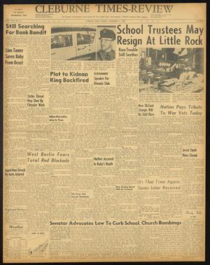 Cleburne Times-Review (Cleburne, Tex.), Vol. 54, No. 37, Ed. 1 Tuesday, November 11, 1958
