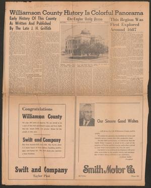 Primary view of object titled 'The Taylor Daily Press (Taylor, Tex.), Ed. 1 Thursday, March 18, 1948'.