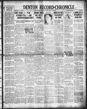 Denton Record-Chronicle (Denton, Tex.), Vol. 30, No. 287, Ed. 1 Wednesday, July 15, 1931