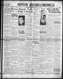 Thumbnail image of item number 1 in: 'Denton Record-Chronicle (Denton, Tex.), Vol. 30, No. 296, Ed. 1 Saturday, July 25, 1931'.