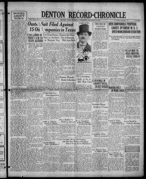 Denton Record-Chronicle (Denton, Tex.), Vol. 31, No. 77, Ed. 1 Thursday, November 12, 1931