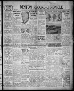 Denton Record-Chronicle (Denton, Tex.), Vol. 31, No. 93, Ed. 1 Tuesday, December 1, 1931