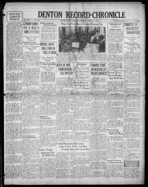 Denton Record-Chronicle (Denton, Tex.), Vol. 31, No. 128, Ed. 1 Monday, January 11, 1932