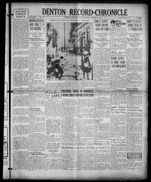 Denton Record-Chronicle (Denton, Tex.), Vol. 31, No. 164, Ed. 1 Monday, February 22, 1932