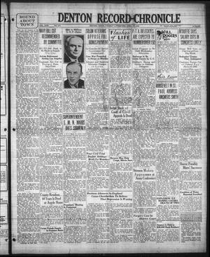 Denton Record-Chronicle (Denton, Tex.), Vol. 31, No. 213, Ed. 1 Tuesday, April 19, 1932