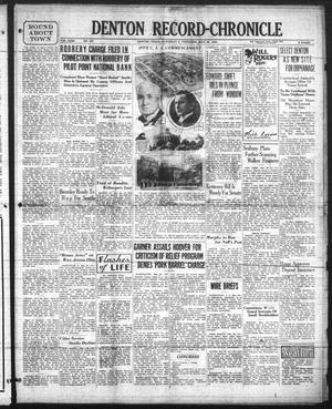 Denton Record-Chronicle (Denton, Tex.), Vol. 31, No. 247, Ed. 1 Saturday, May 28, 1932