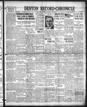 Denton Record-Chronicle (Denton, Tex.), Vol. 31, No. 255, Ed. 1 Tuesday, June 7, 1932