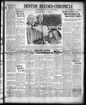 Denton Record-Chronicle (Denton, Tex.), Vol. 31, No. 261, Ed. 1 Tuesday, June 14, 1932